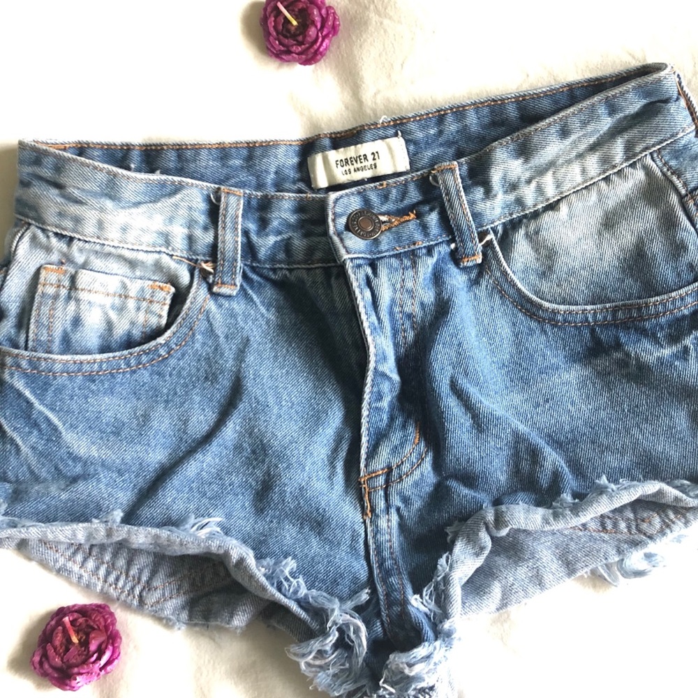 High rise short shorts